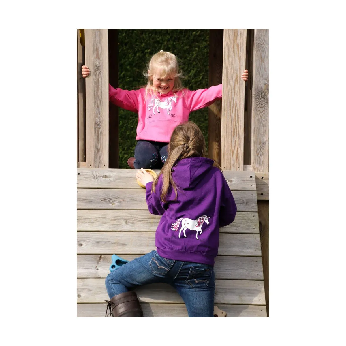 British Country Collection Dancing Unicorn Childs Hoodie
