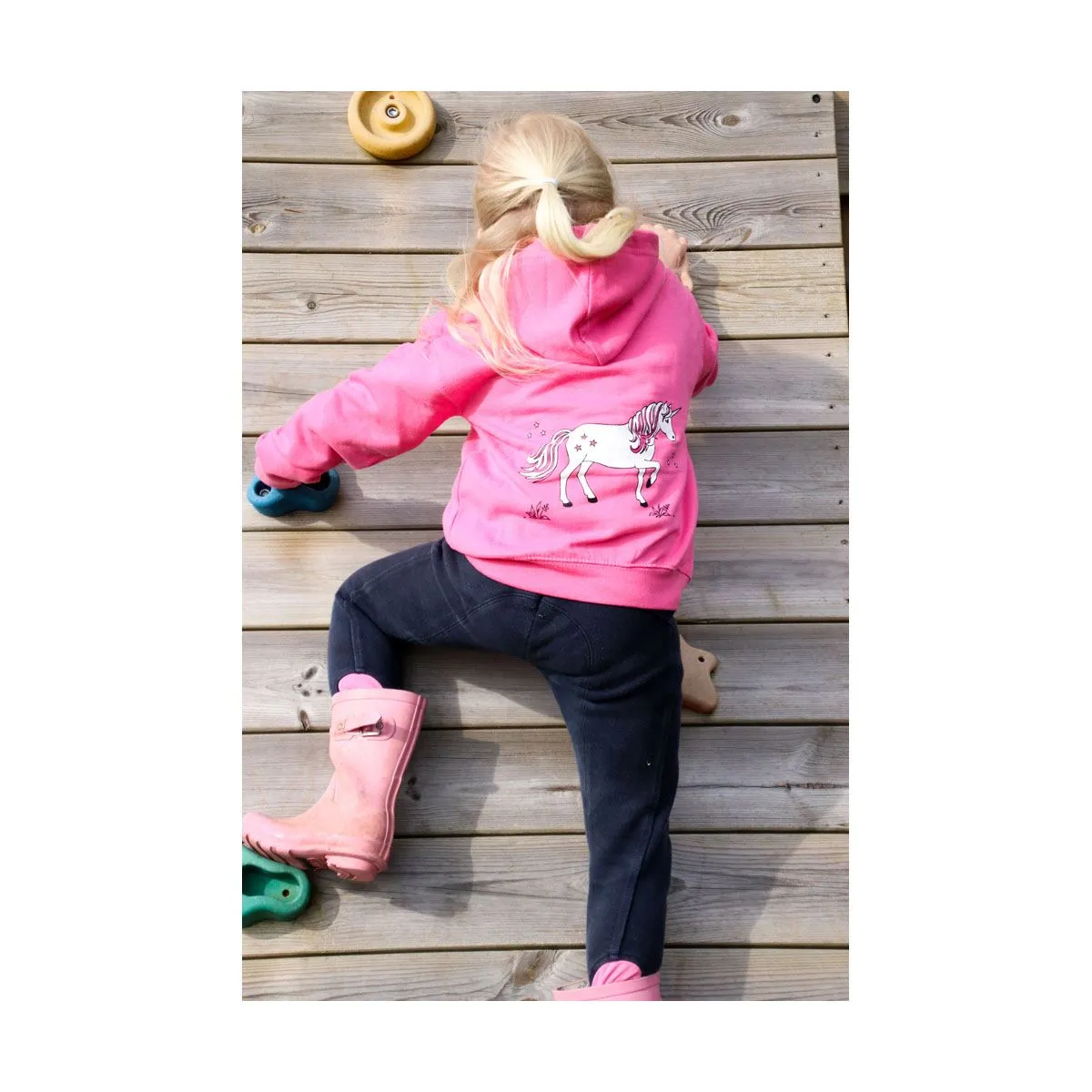 British Country Collection Dancing Unicorn Childs Hoodie