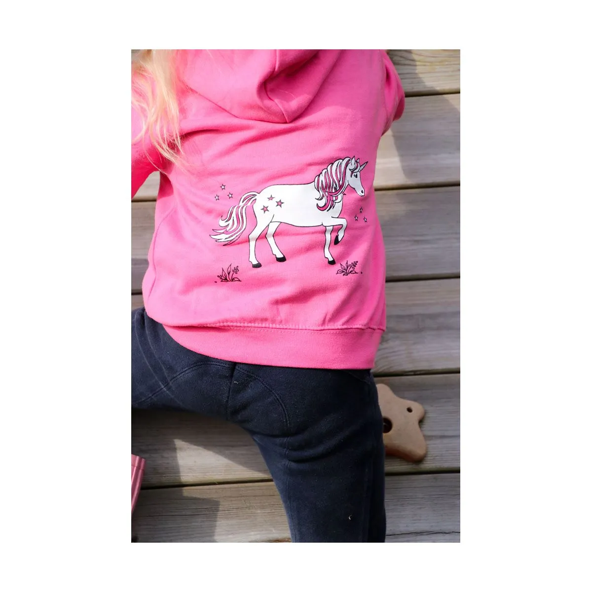 British Country Collection Dancing Unicorn Childs Hoodie