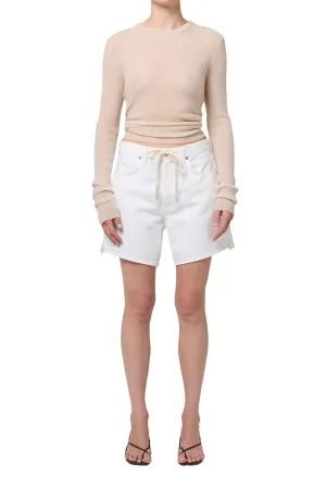 Brynn Drawstring Short in Fresco