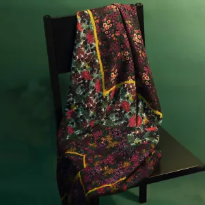 Buddha Stones Tibetan Vintage Palace Oil Painting Flowers Shawl Winter Cozy Travel Scarf Wrap