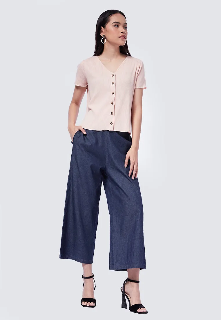 Button Up Short Sleeve T-Shirt