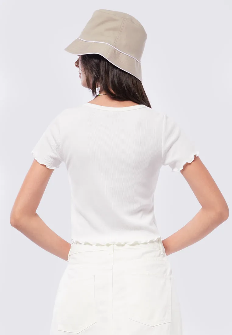 Button Up Short Sleeve T-Shirt