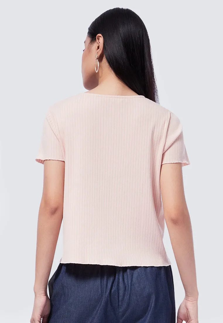 Button Up Short Sleeve T-Shirt