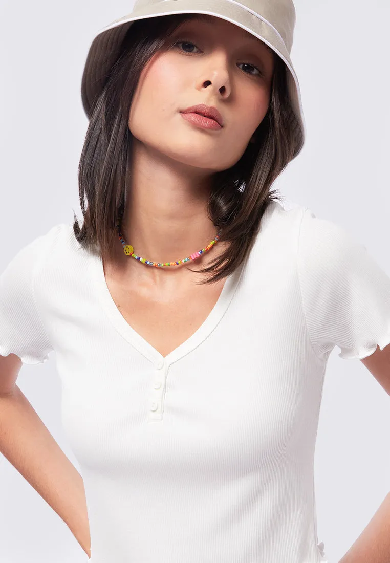 Button Up Short Sleeve T-Shirt
