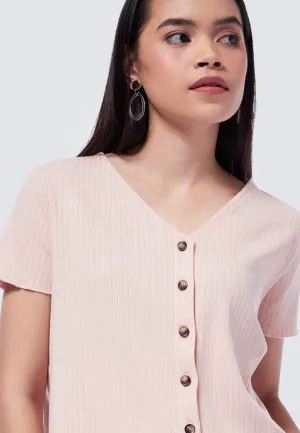 Button Up Short Sleeve T-Shirt