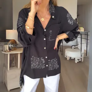Callista | Handwritten Button-Up Shirt