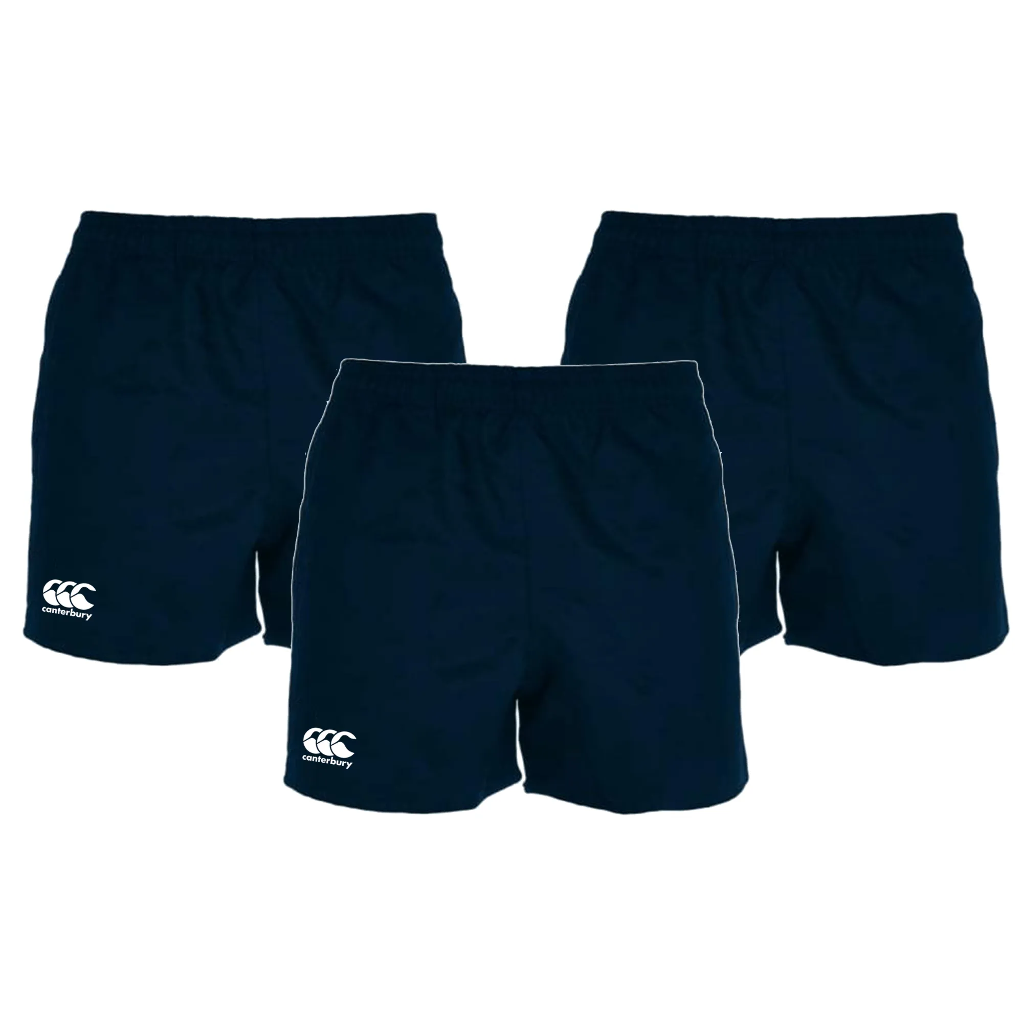 Canterbury Professional Polyester Short 3-Pack Bundle