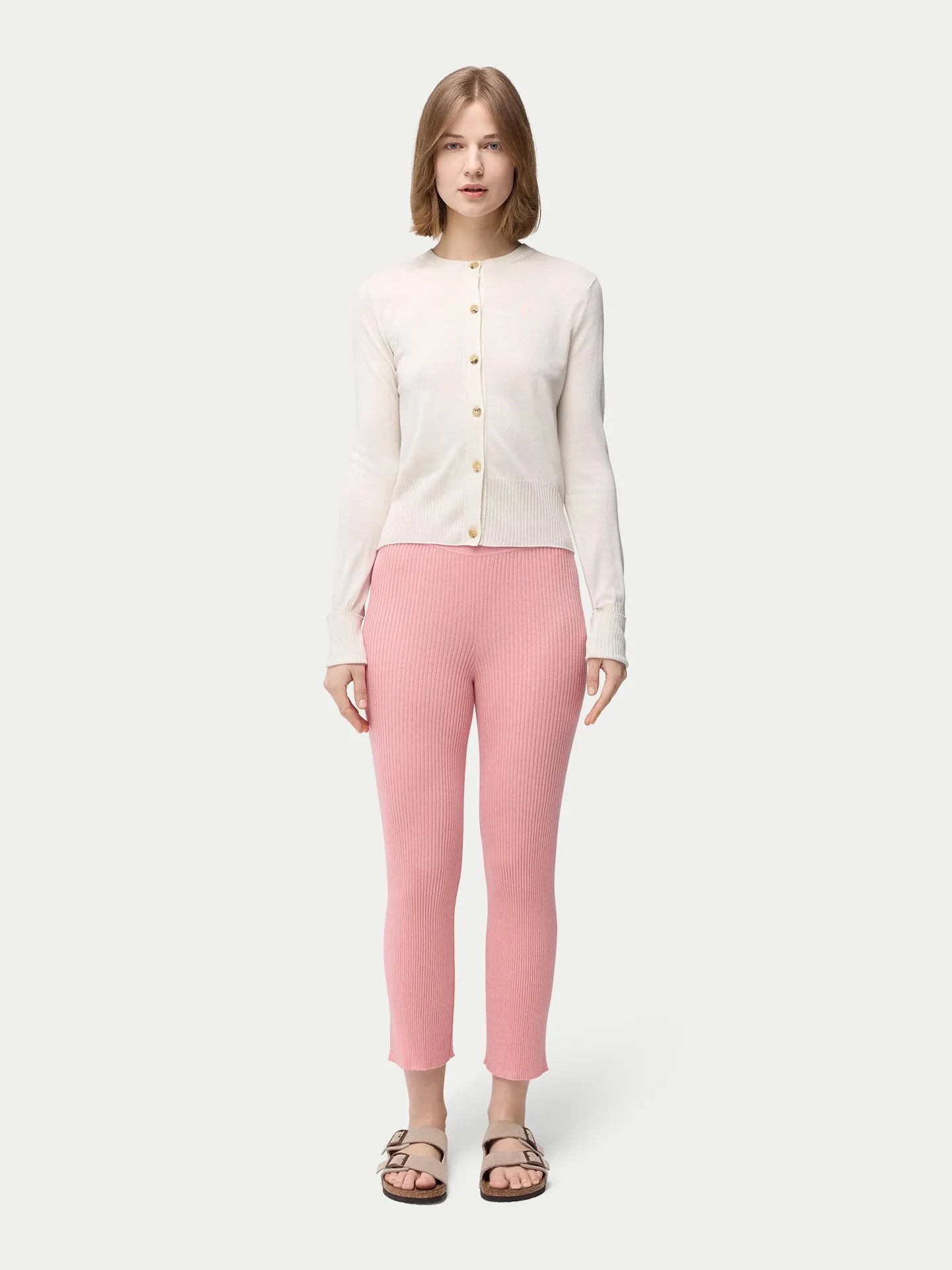 Cashmere Silk Buttoned Cardigan
