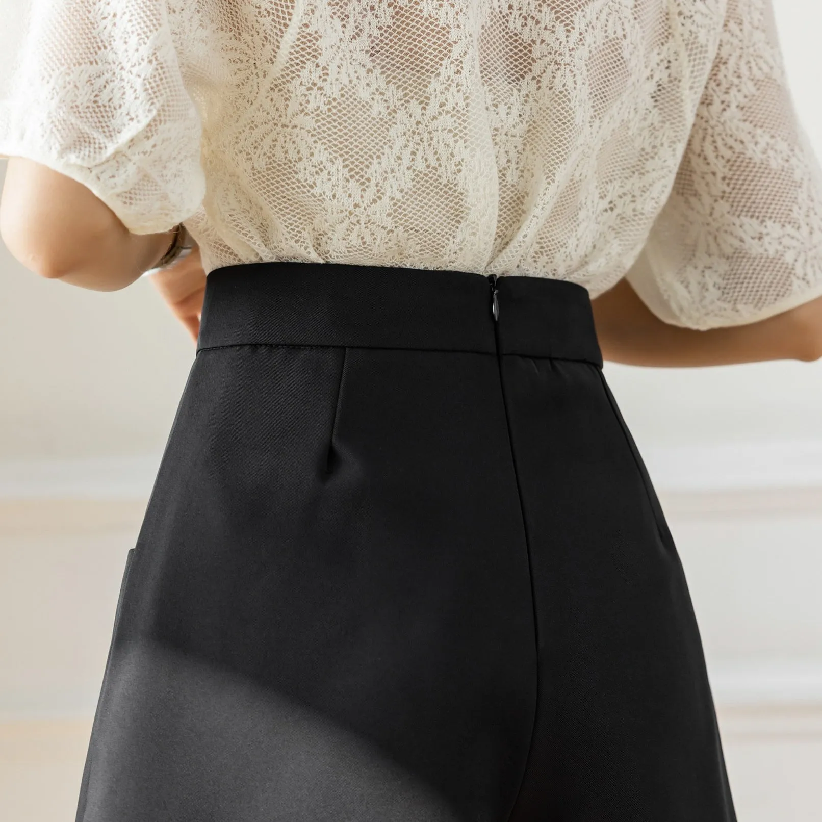 Casual Relaxed Fit A-Line Chino Shorts for Women