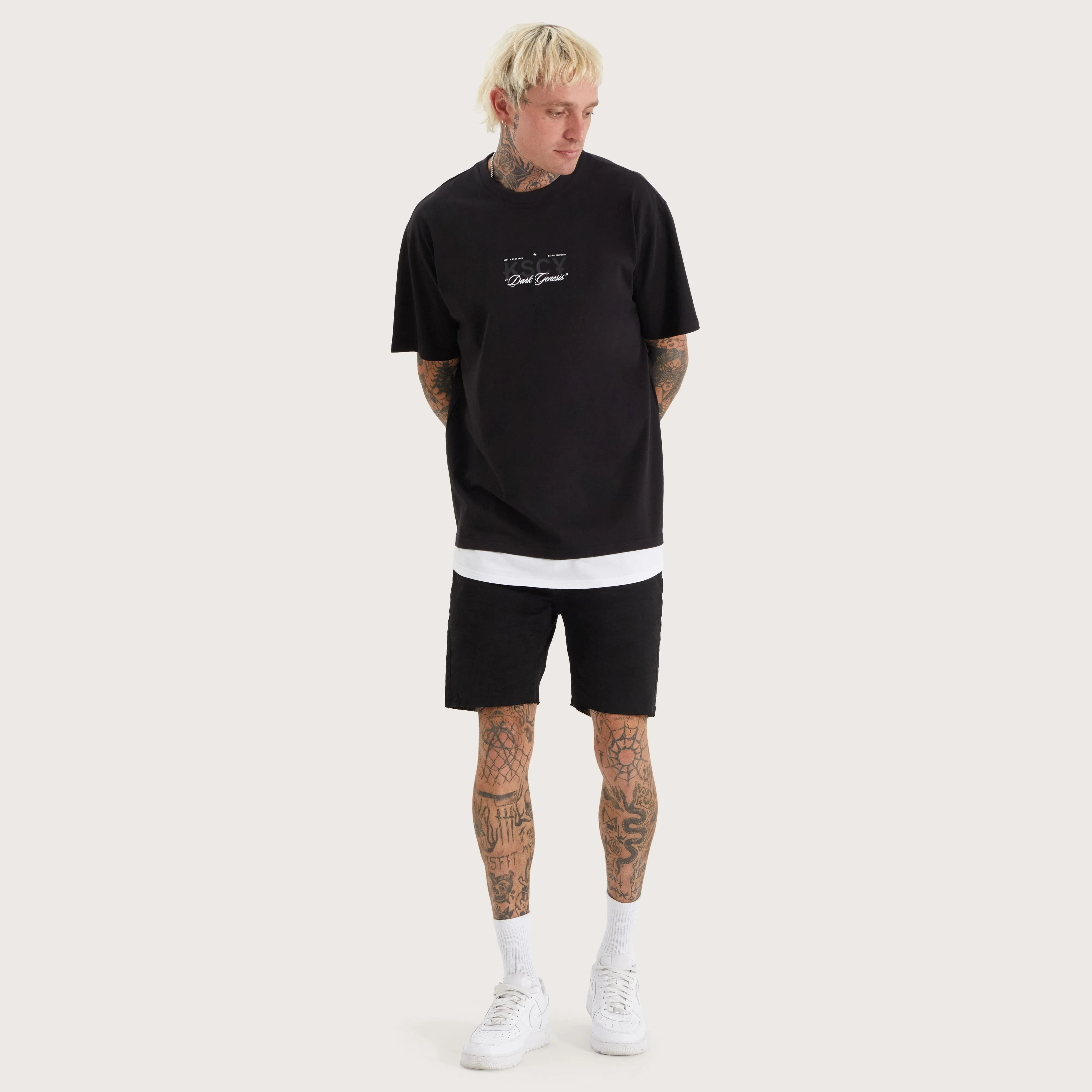 Celtic Box Fit Layer Tee Jet Black