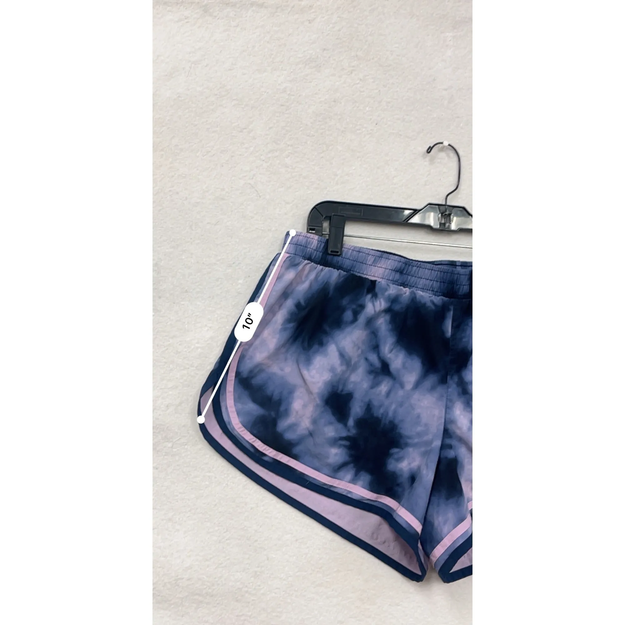 Champion Womens XL Tie-Dye Athletic Shorts With Pink Trim #6617