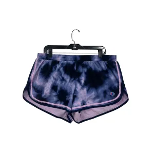 Champion Womens XL Tie-Dye Athletic Shorts With Pink Trim #6617
