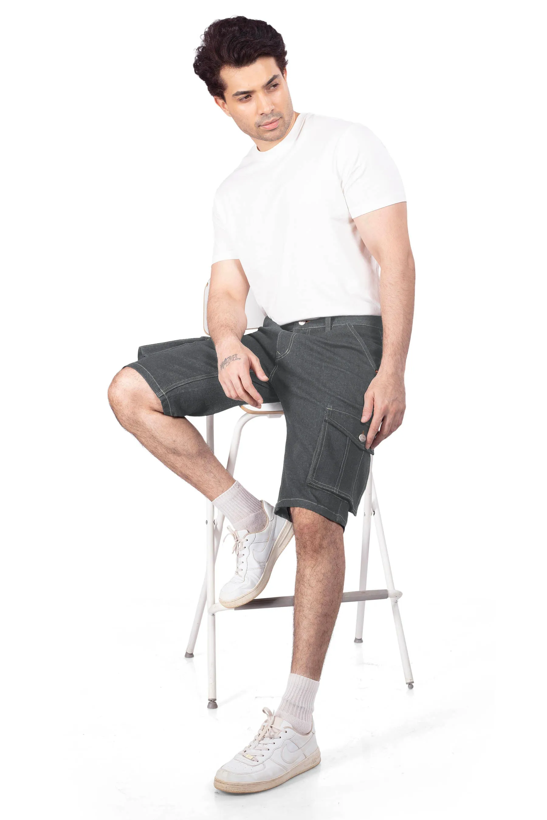 Charcoal Cargo Shorts