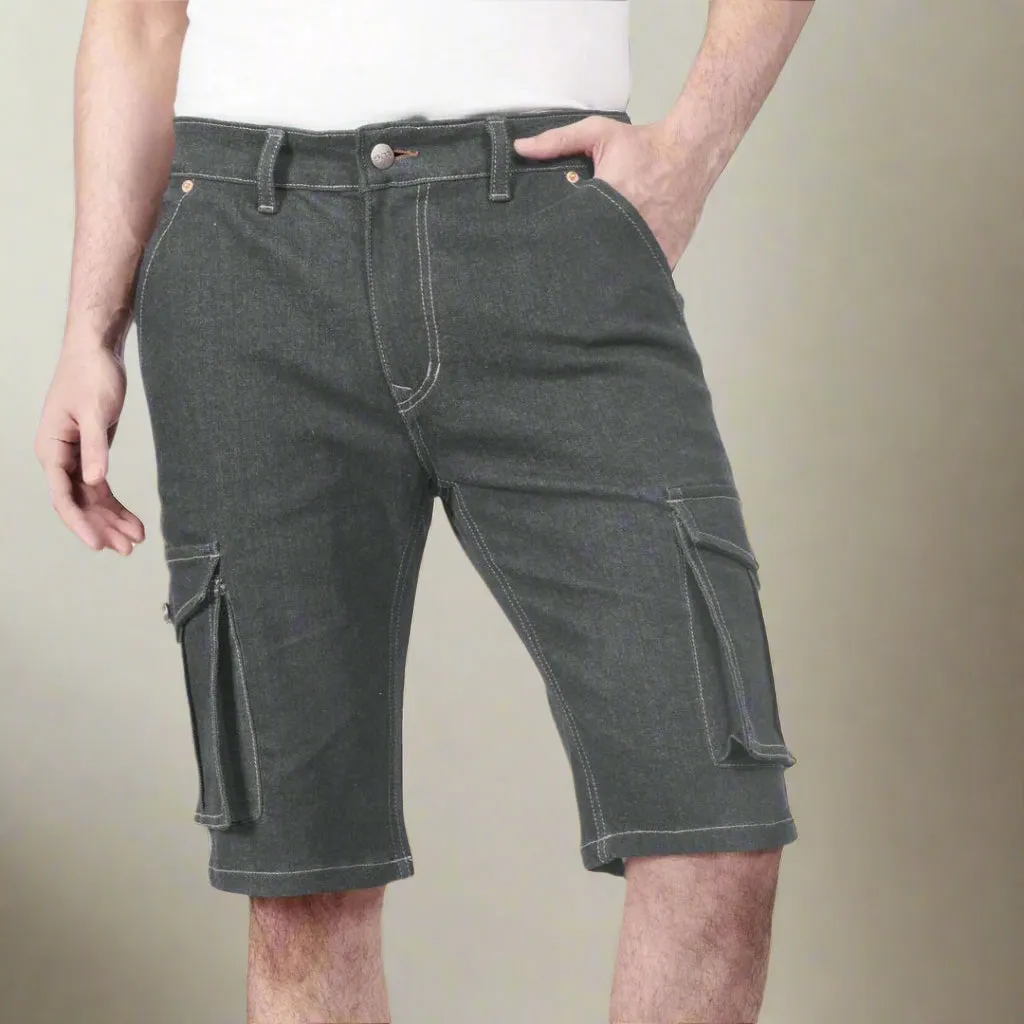 Charcoal Cargo Shorts