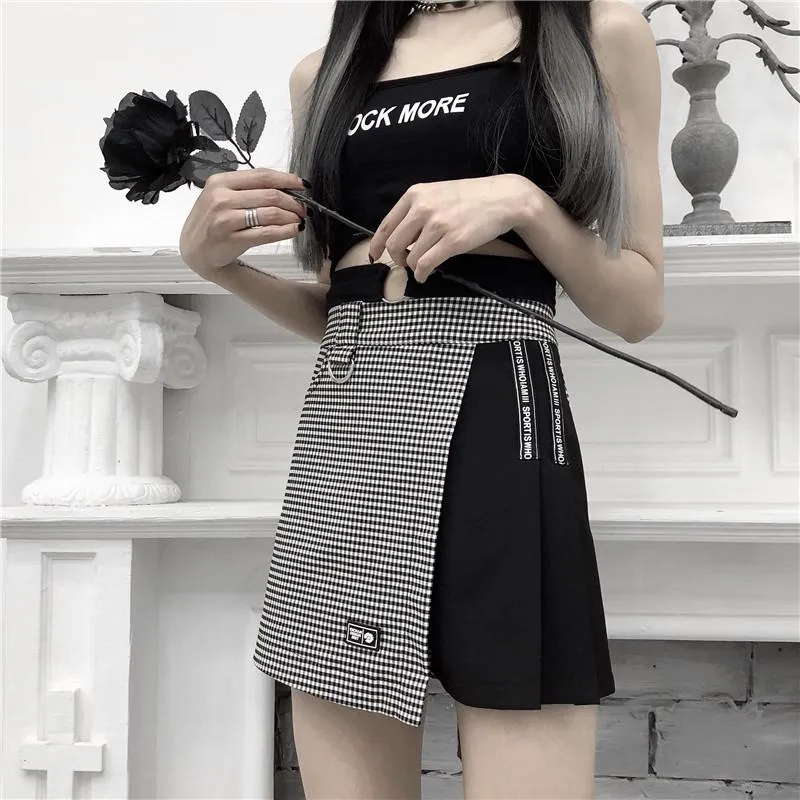 Checkered Skirt Shorts SD00606