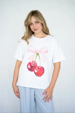 CHERRY COTTON TEE
