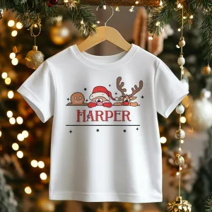 Christmas Personalised Name Toddler & Kids T Shirt