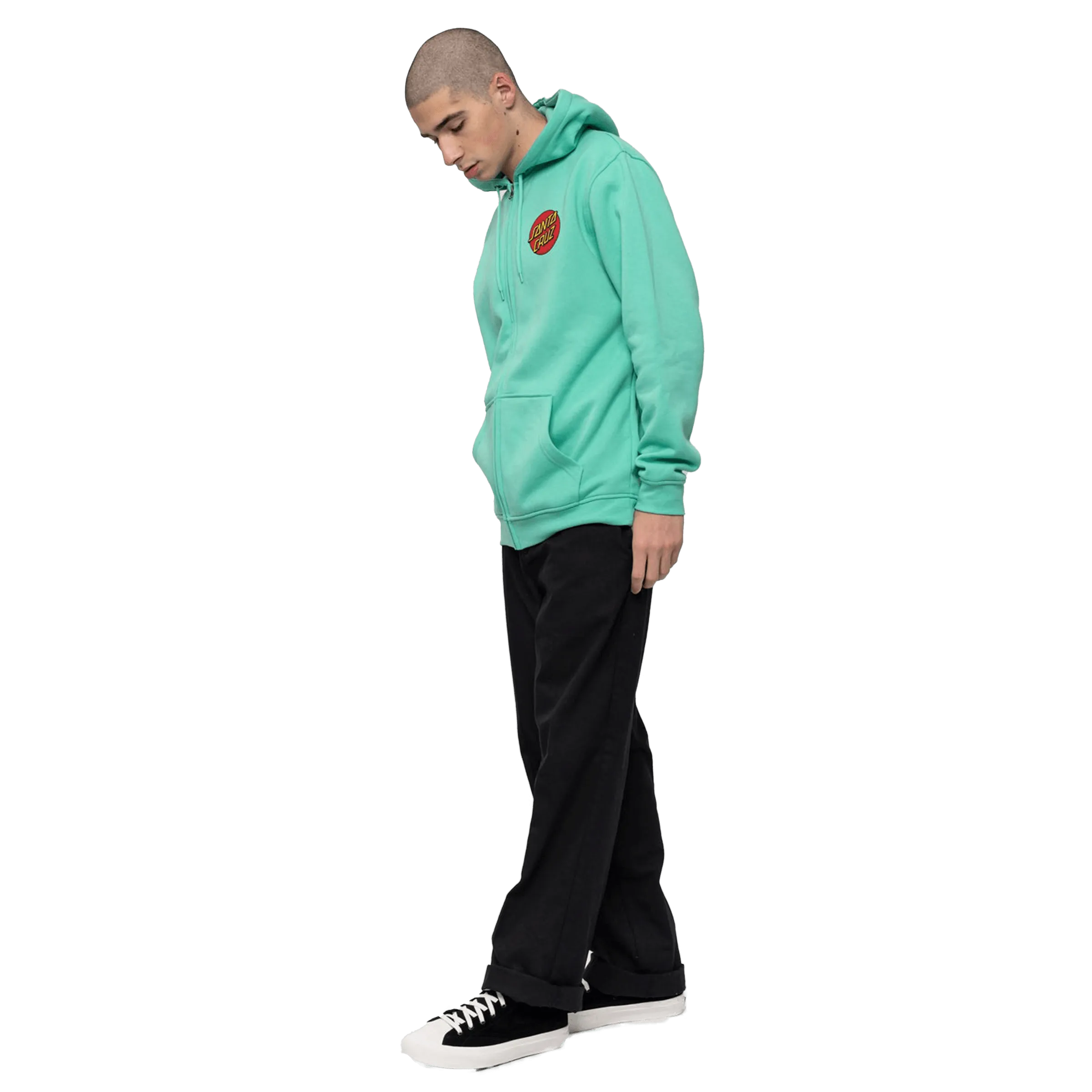 Classic Dot Zip Hood