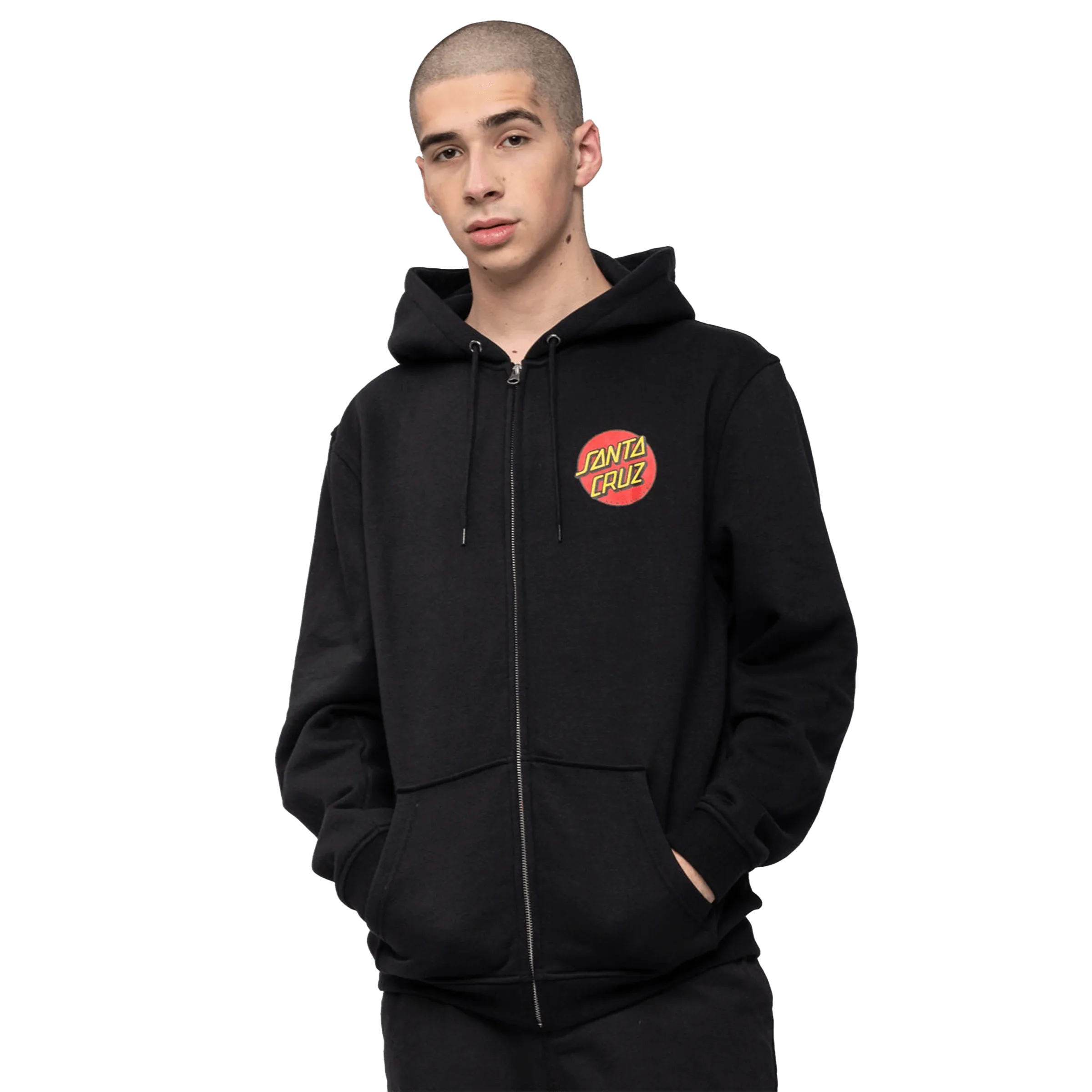 Classic Dot Zip Hood