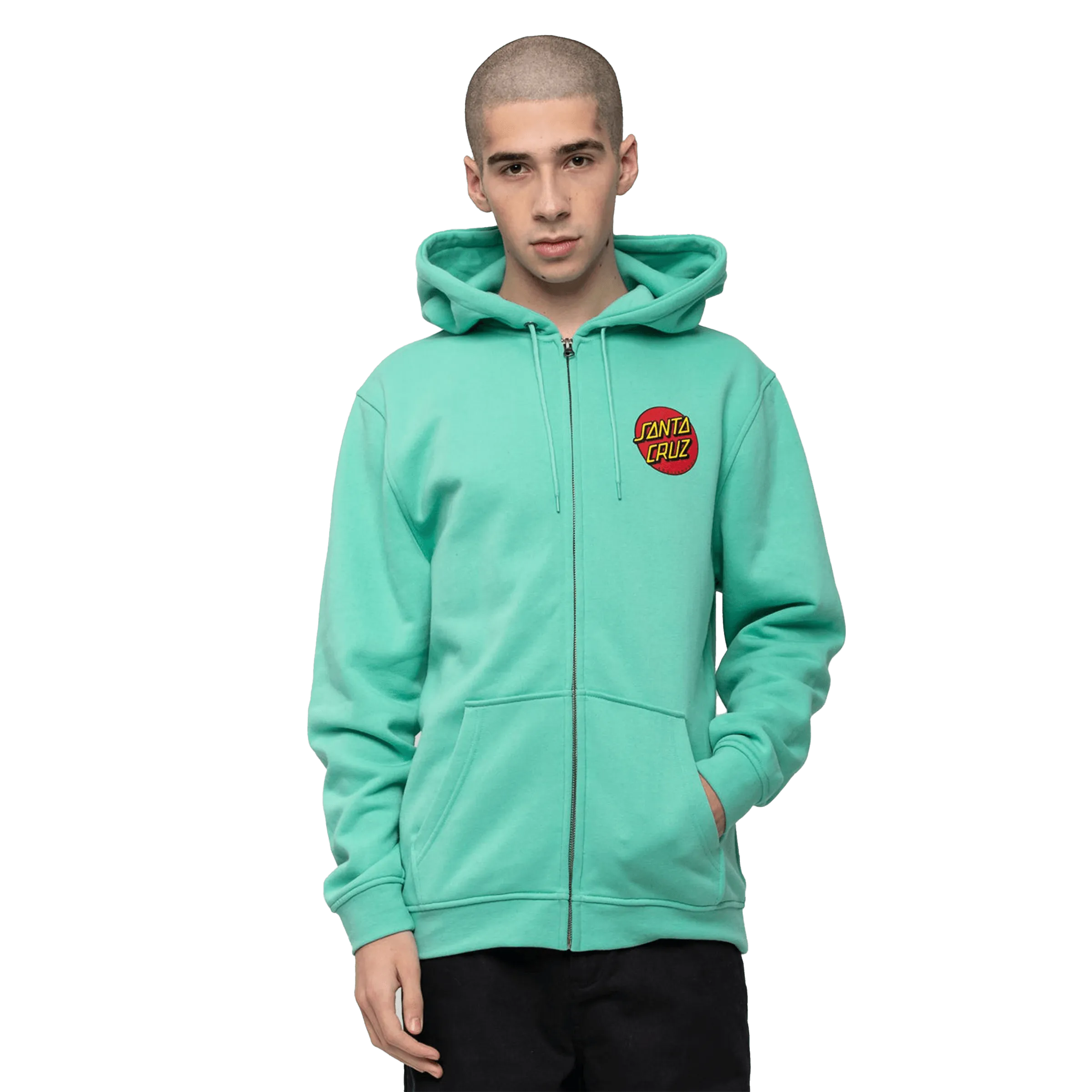 Classic Dot Zip Hood