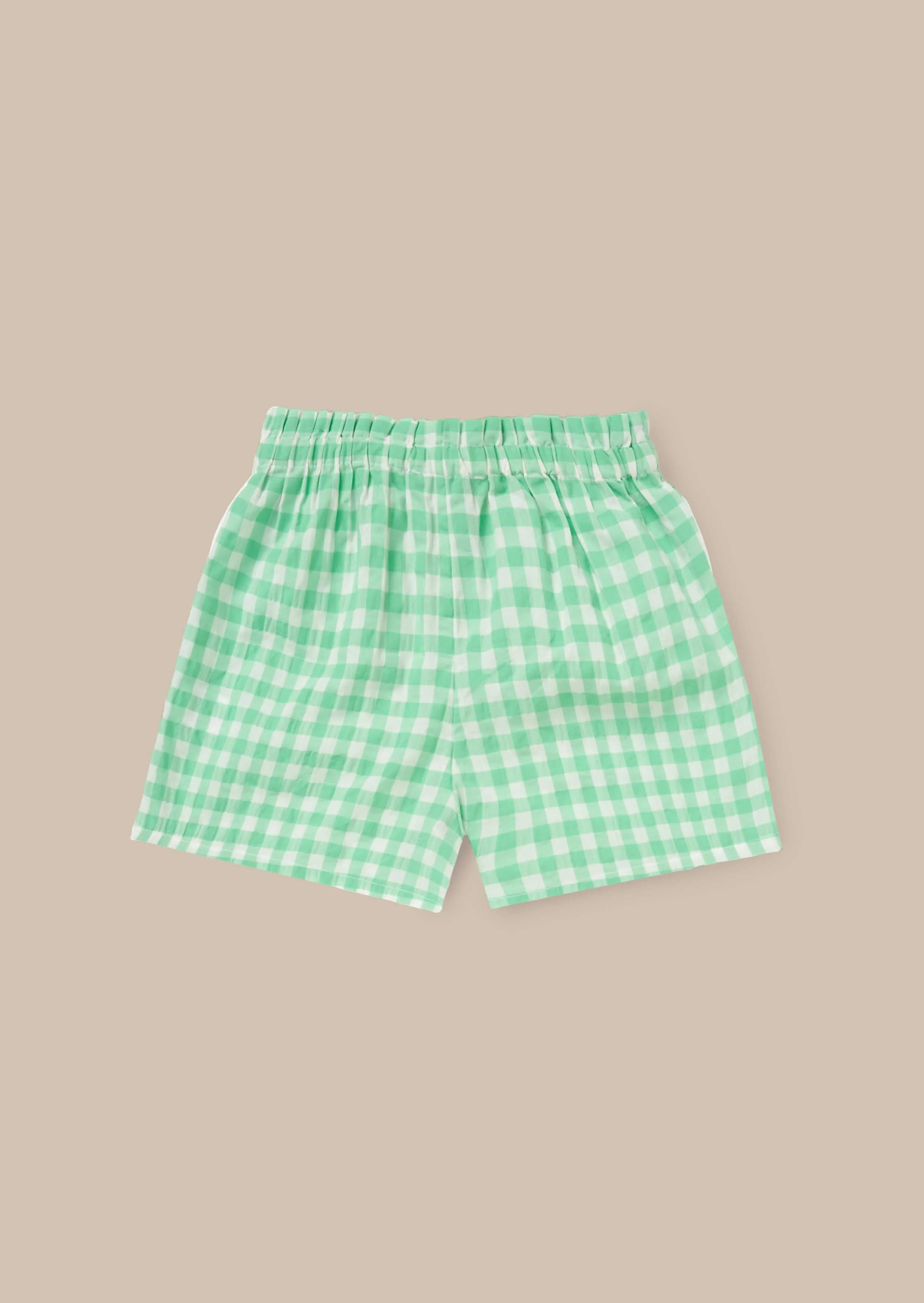 Connie Green Gingham Short