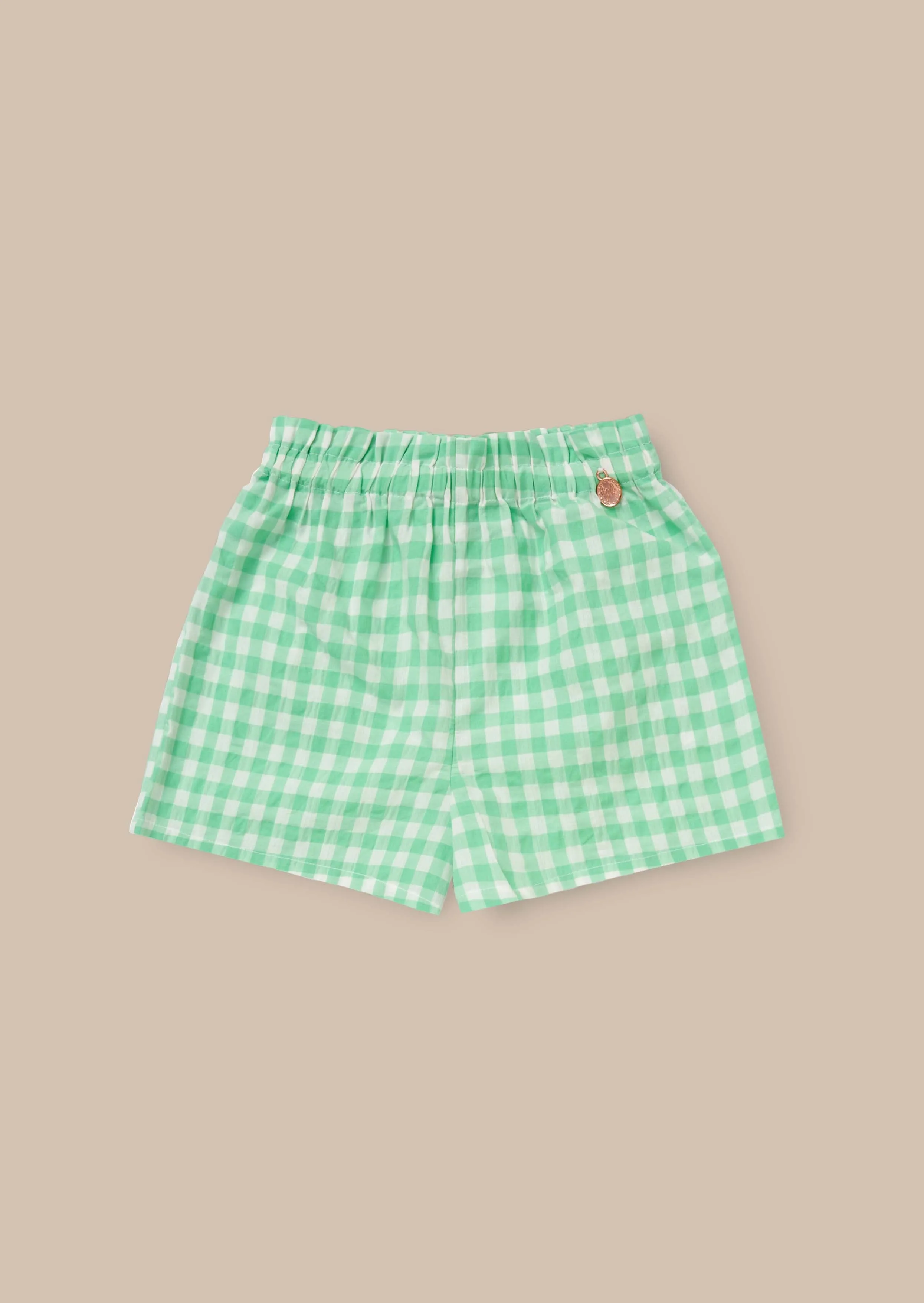 Connie Green Gingham Short