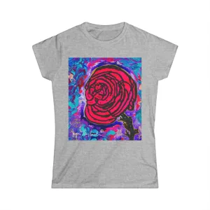 Cotton Candy Rose by Jumper Maybach® - WOMEN'S Softstyle Tee