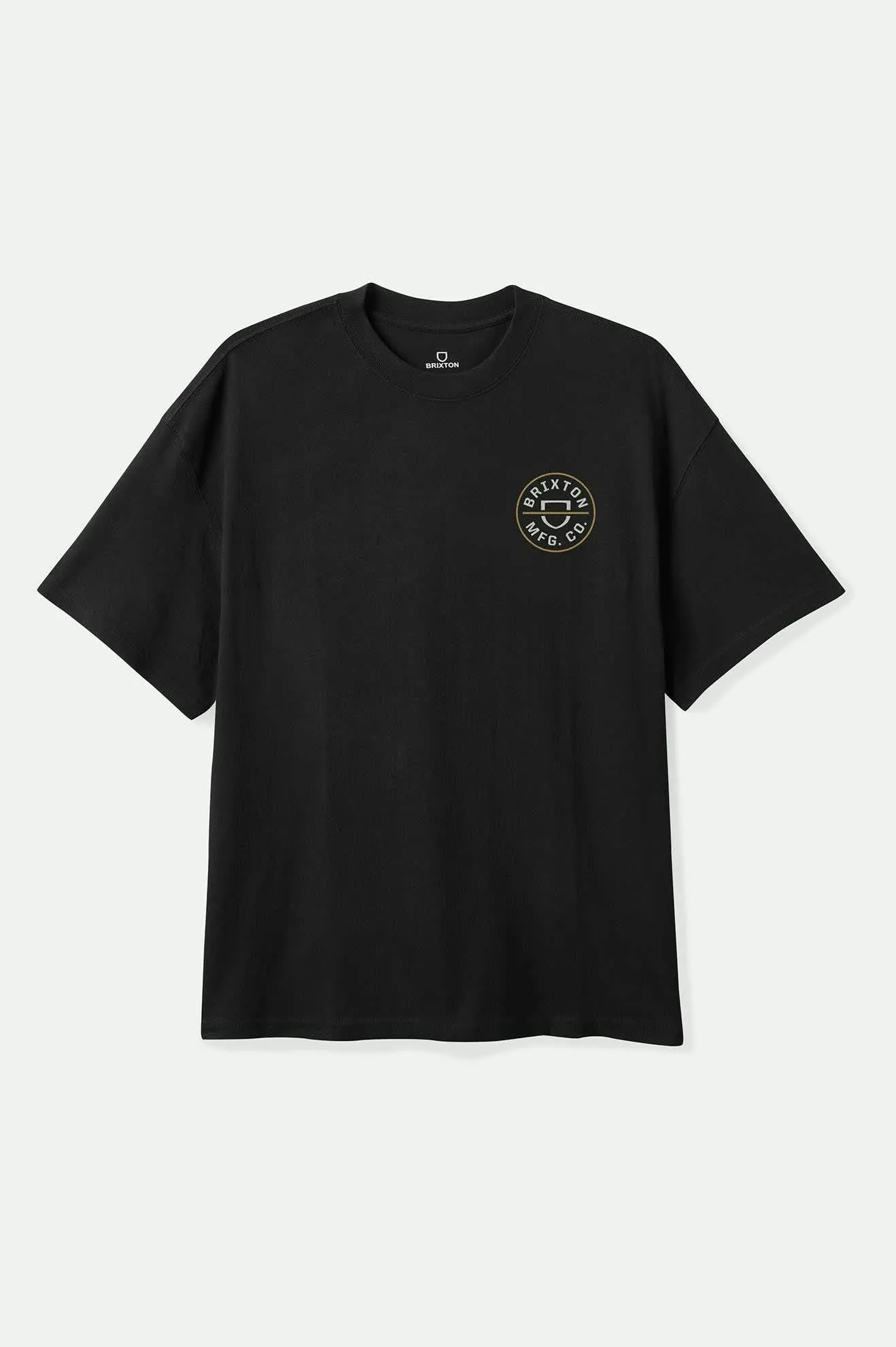 Crest II S/S Standard T-Shirt - Black/Off White/Copper