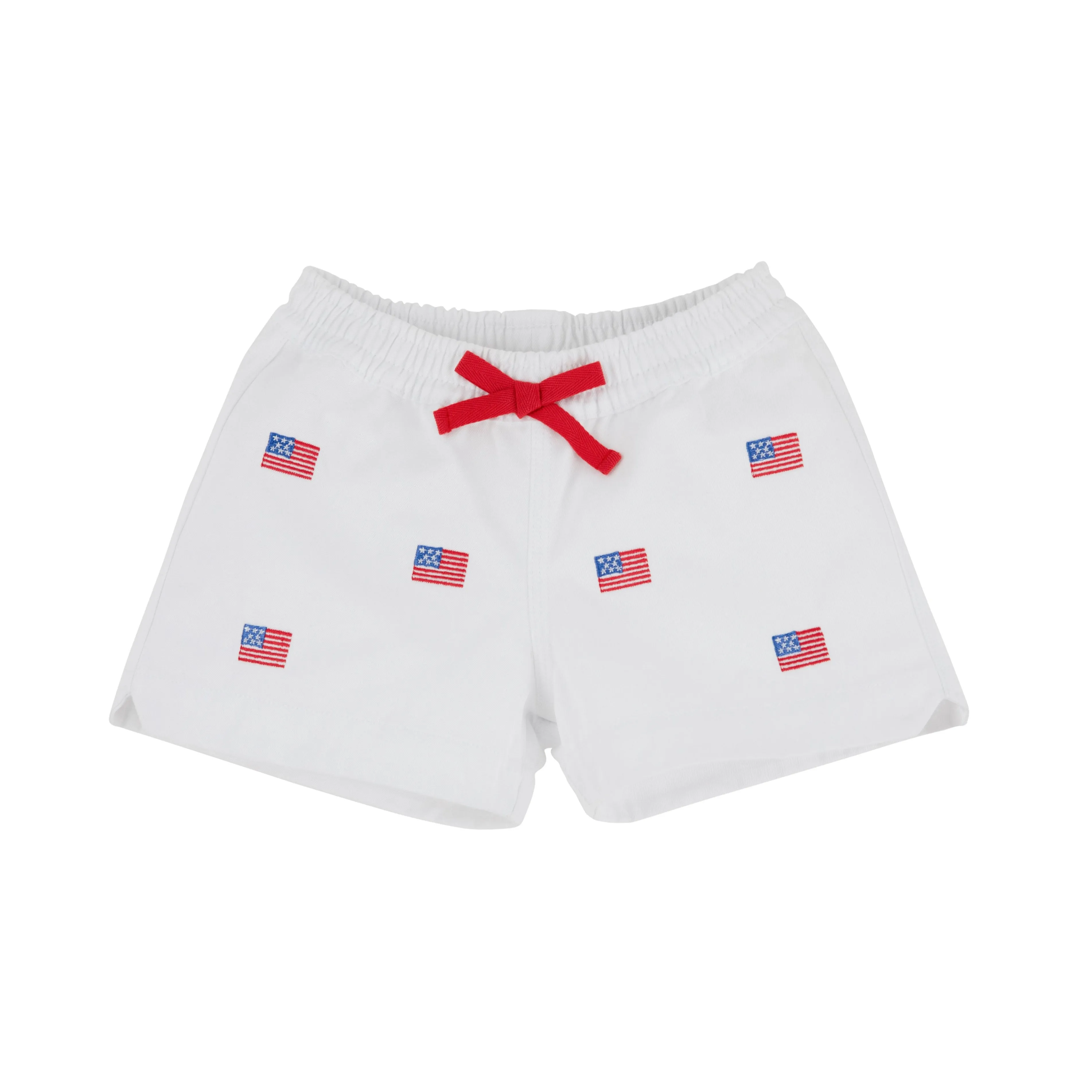 Critter Cheryl Shorts (Twill) - Worth Avenue White with American Flags
