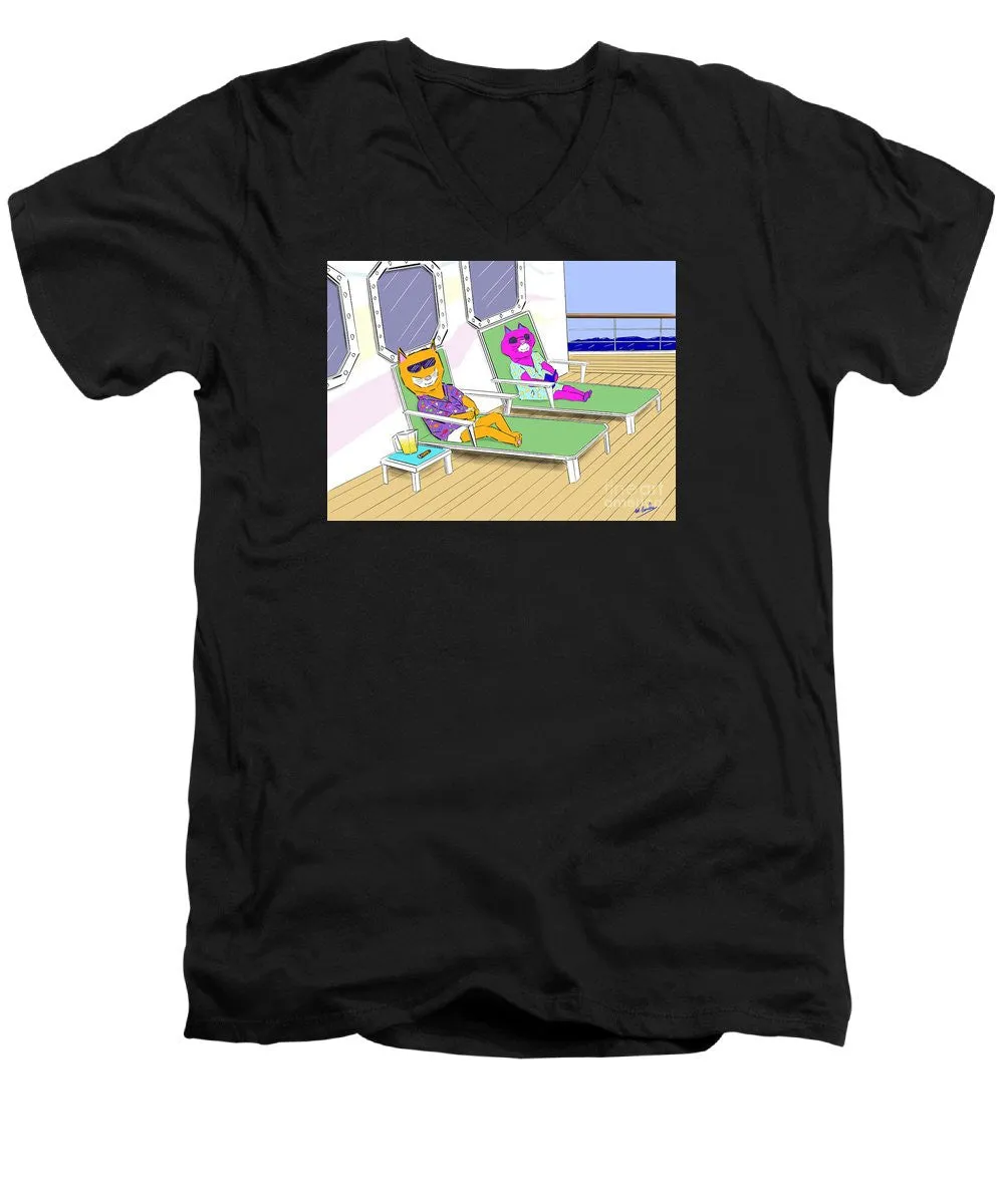 Cruise Cats - Men's V-Neck T-Shirt
