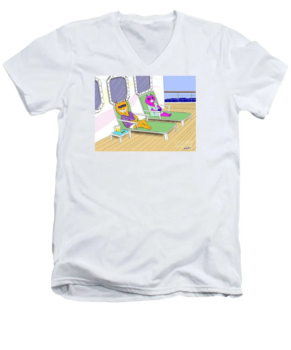 Cruise Cats - Men's V-Neck T-Shirt