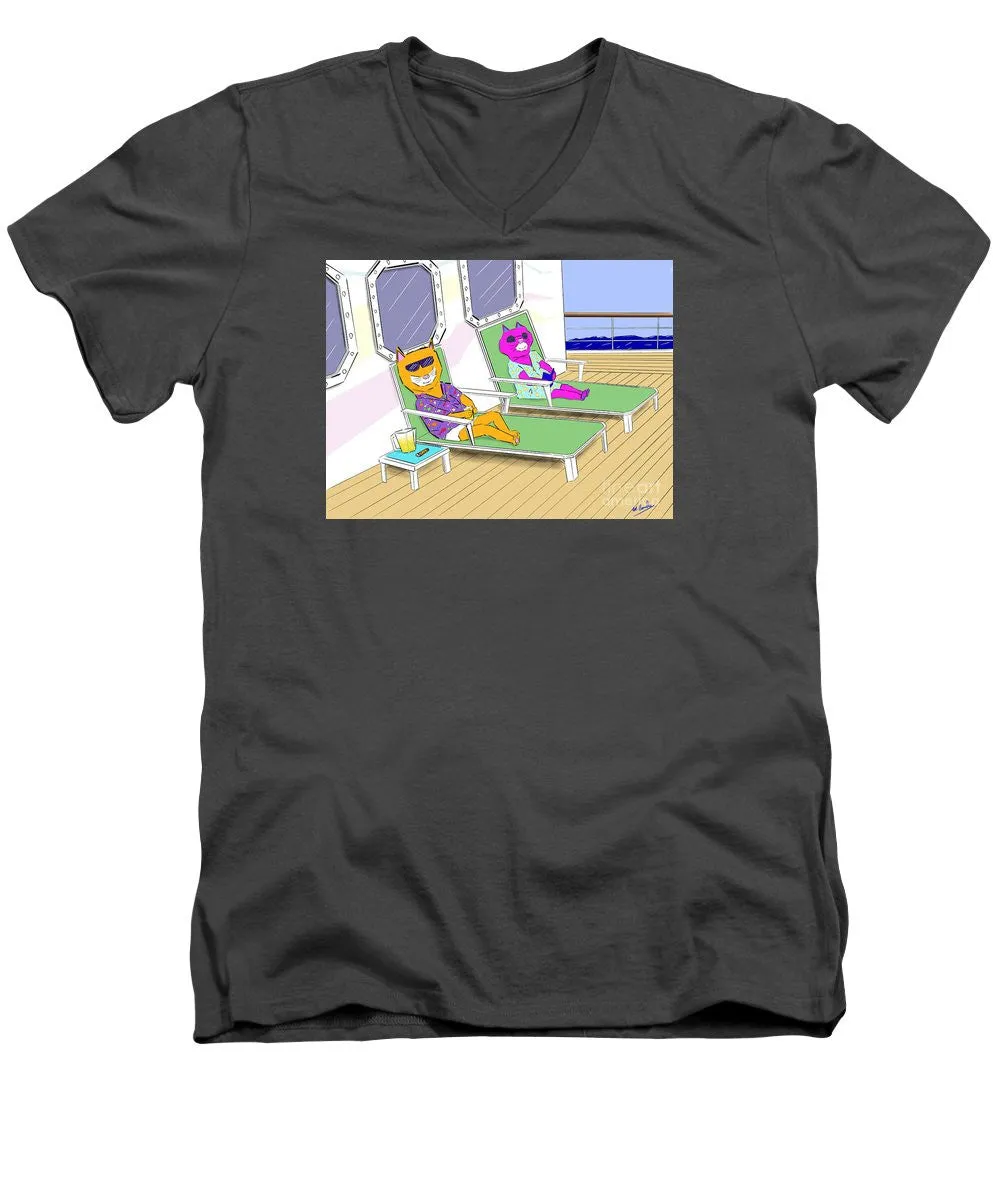 Cruise Cats - Men's V-Neck T-Shirt