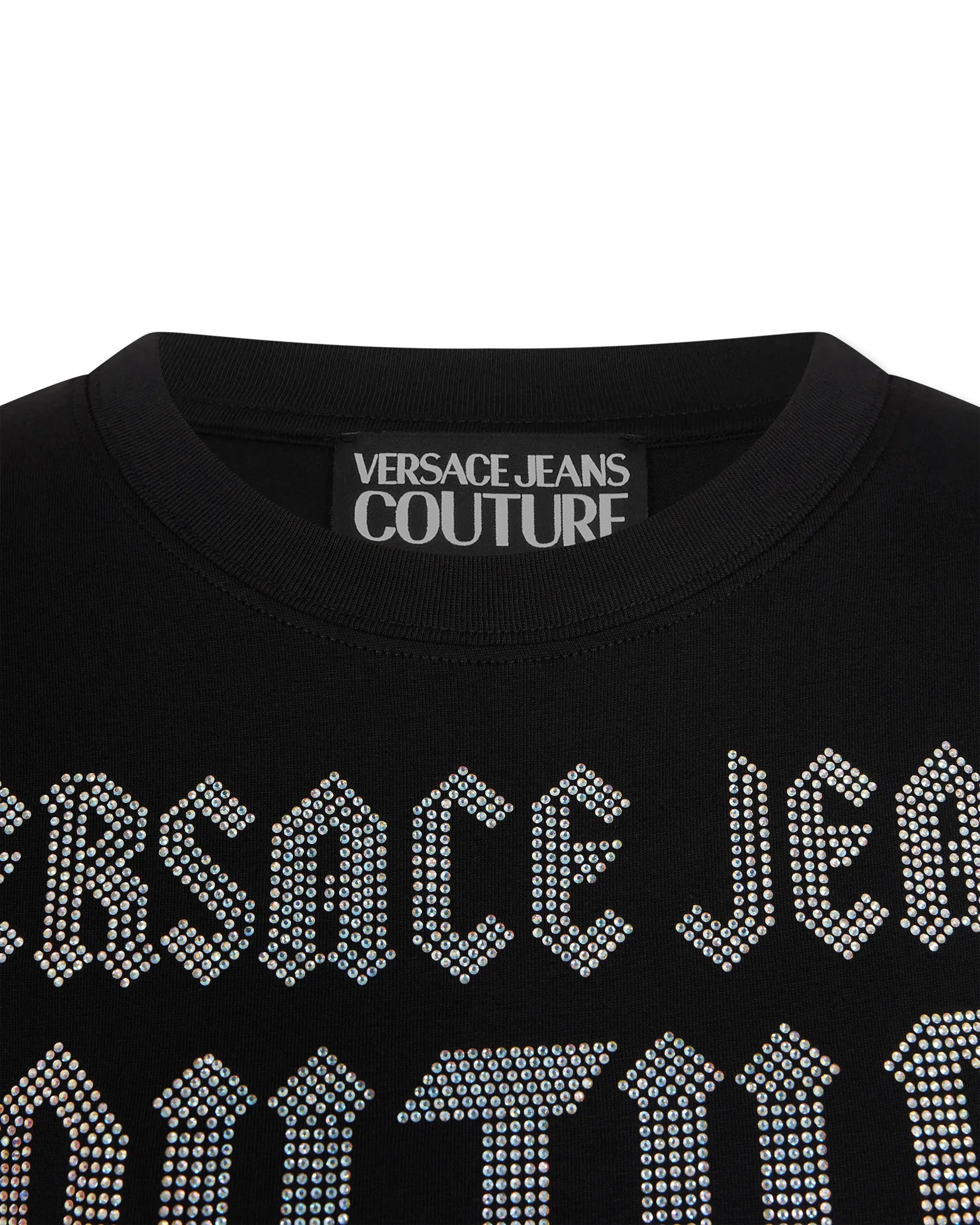 Crystal Gothic Logo Crop T-Shirt