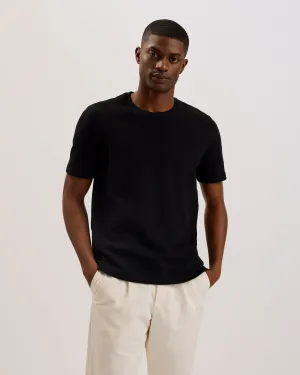 Curlys Short Sleeve Regular Textured T-Shirt Black