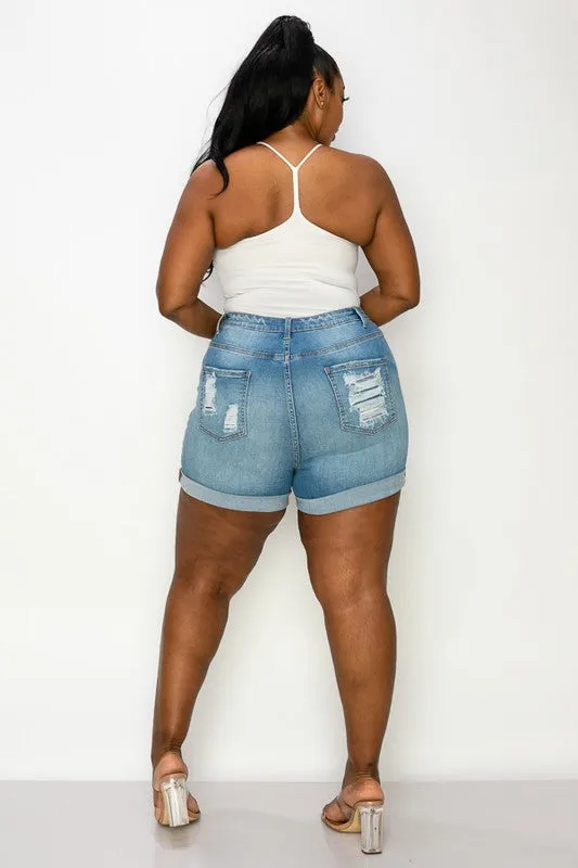 CURVY - GET YOUR SHINE ON SHORTS