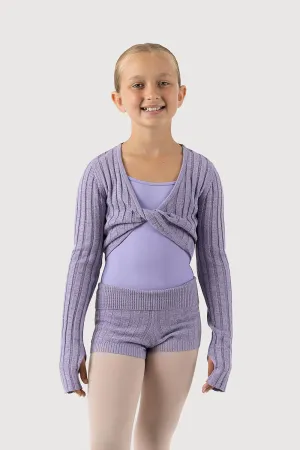 D51054G - Bloch Lily Roll Down Waist Girls Knitted Short