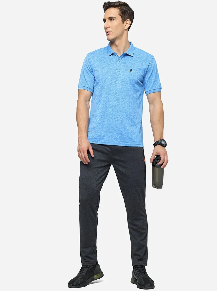 Dark Grey Solid Slim Fit Track Pant | Jade Play