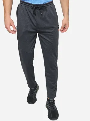 Dark Grey Solid Slim Fit Track Pant | Jade Play