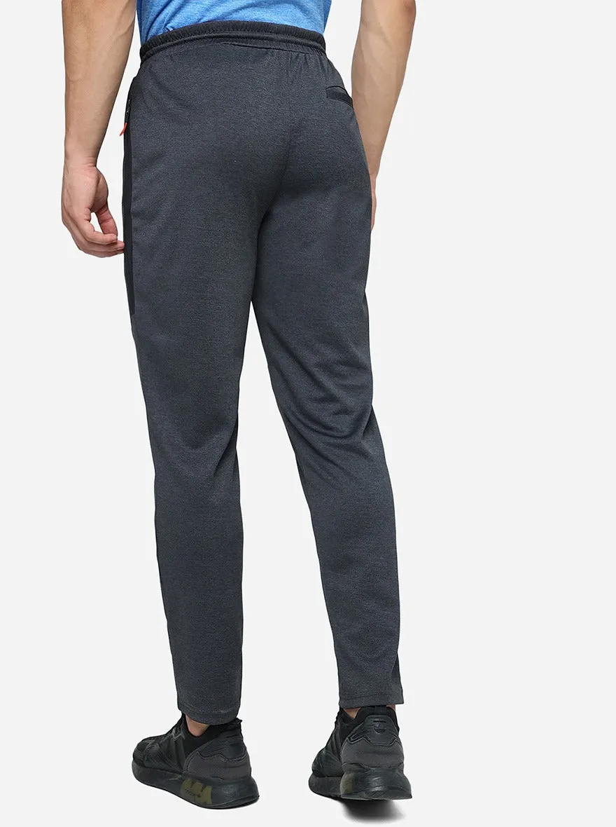 Dark Grey Solid Slim Fit Track Pant | Jade Play