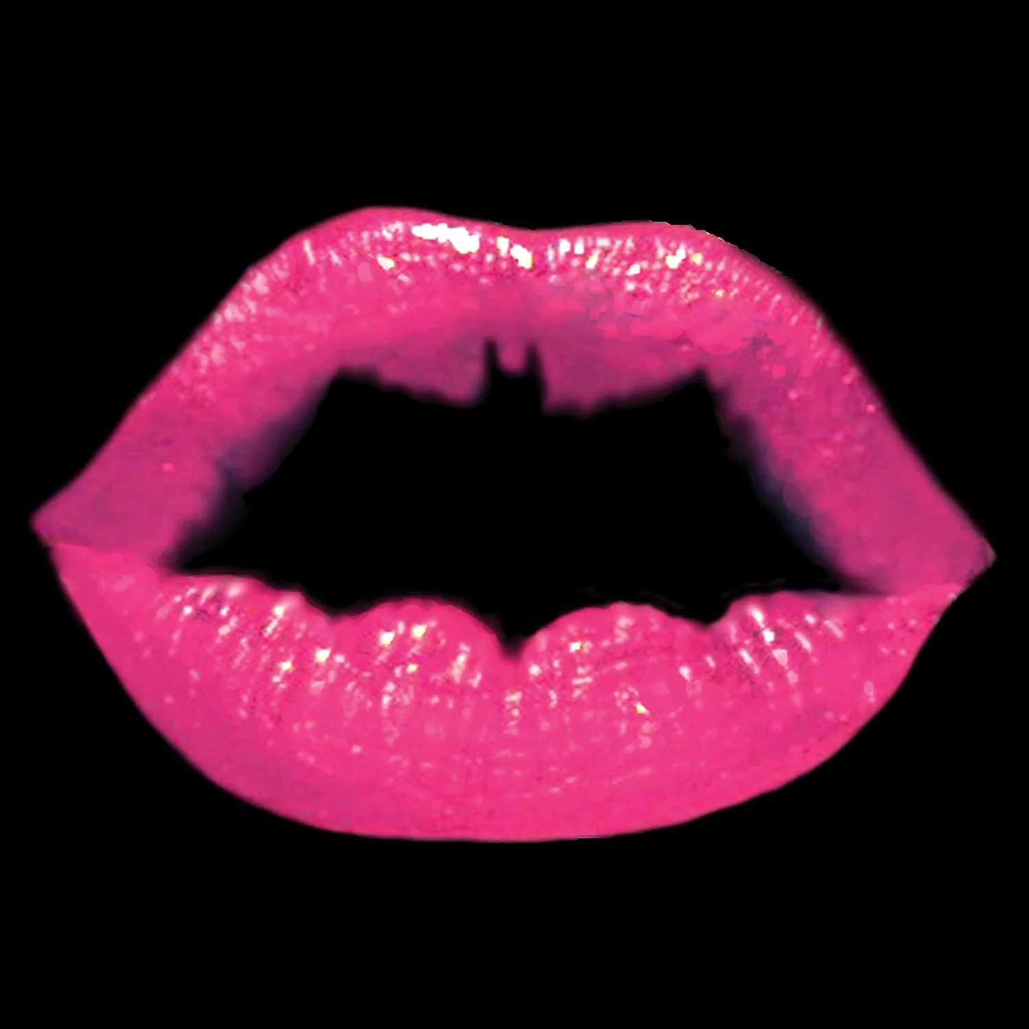 DC Comics Batgirl Logo Lips Official Women's T-shirt (Black)