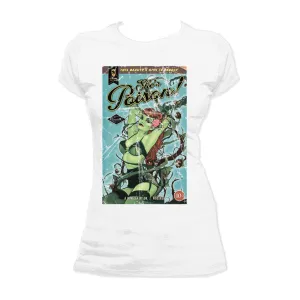 DC Comics Bombshells Poison Ivy Cover Poison Official Women's T-shirt (White)