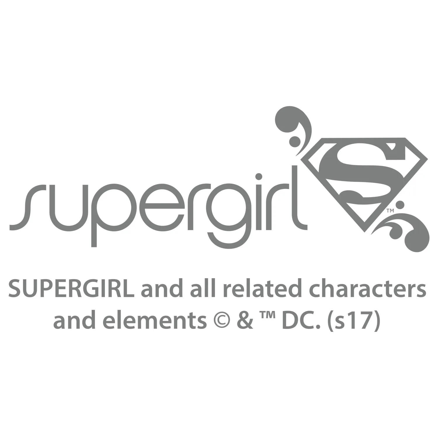 DC Comics Supergirl Logo Comic Strip Official Women's T-shirt (White)