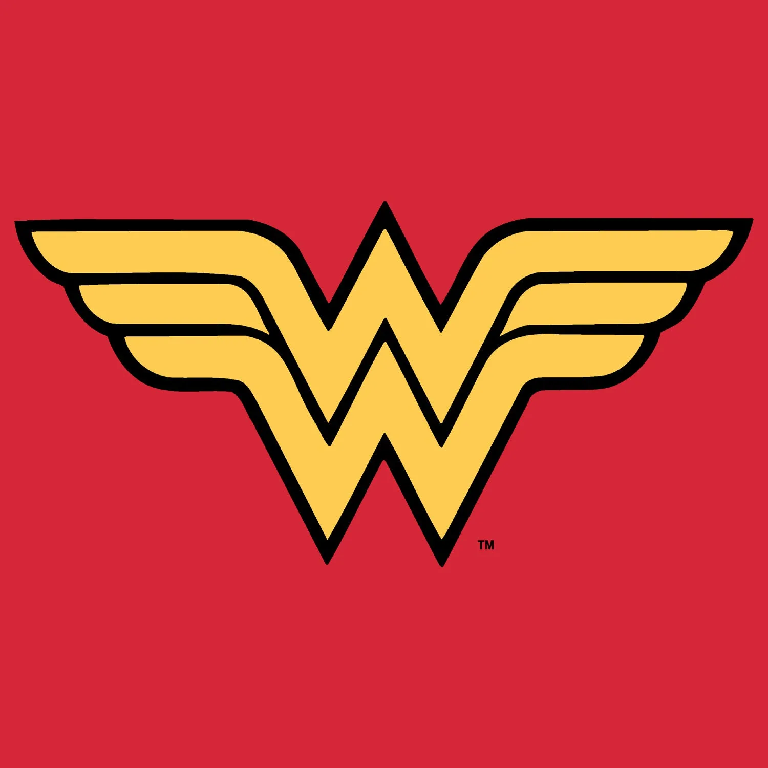 DC Comics Wonder Woman Logo Classic 01 Official Women's T-shirt (Red)