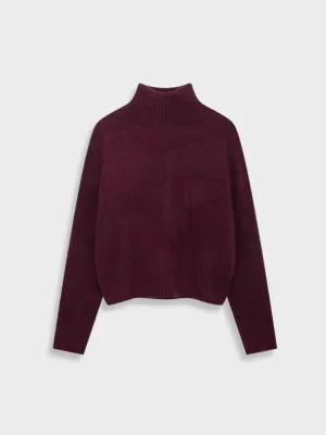 DCRB Burgundy Turtleneck