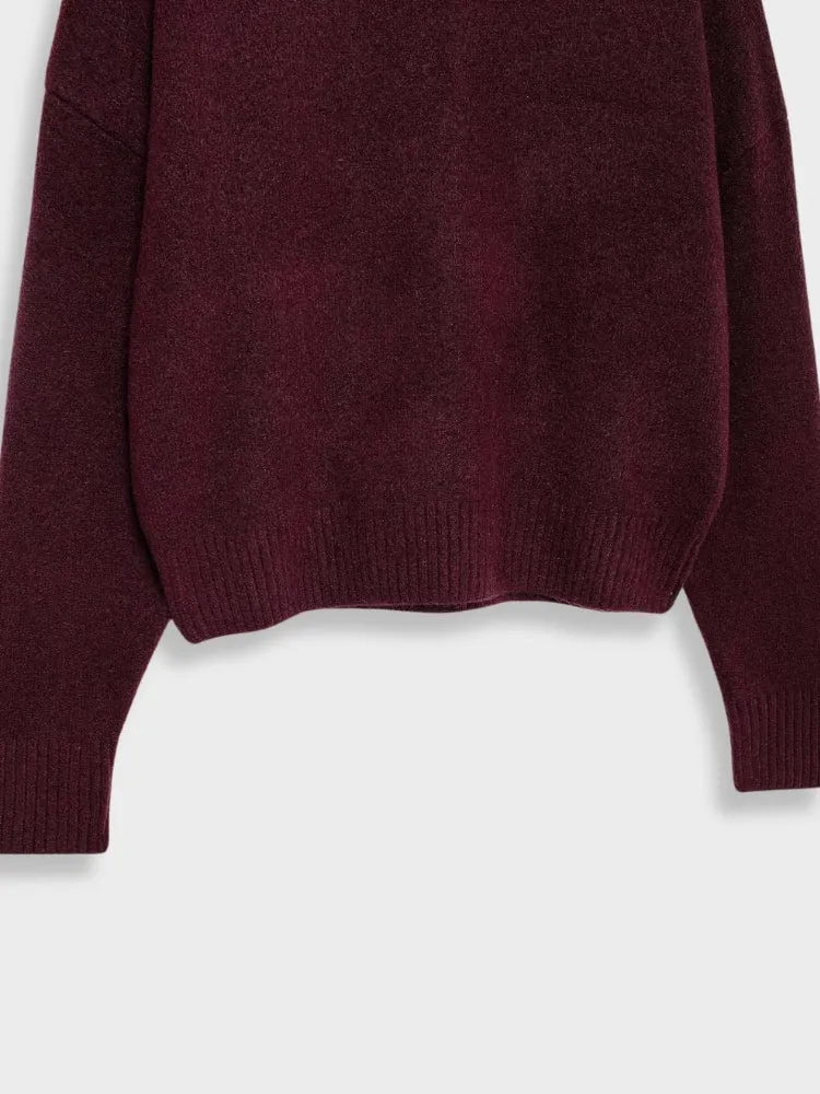 DCRB Burgundy Turtleneck