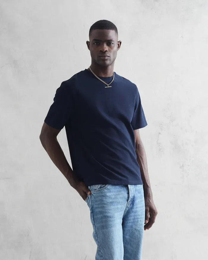 Dean Tee | Textured Navy