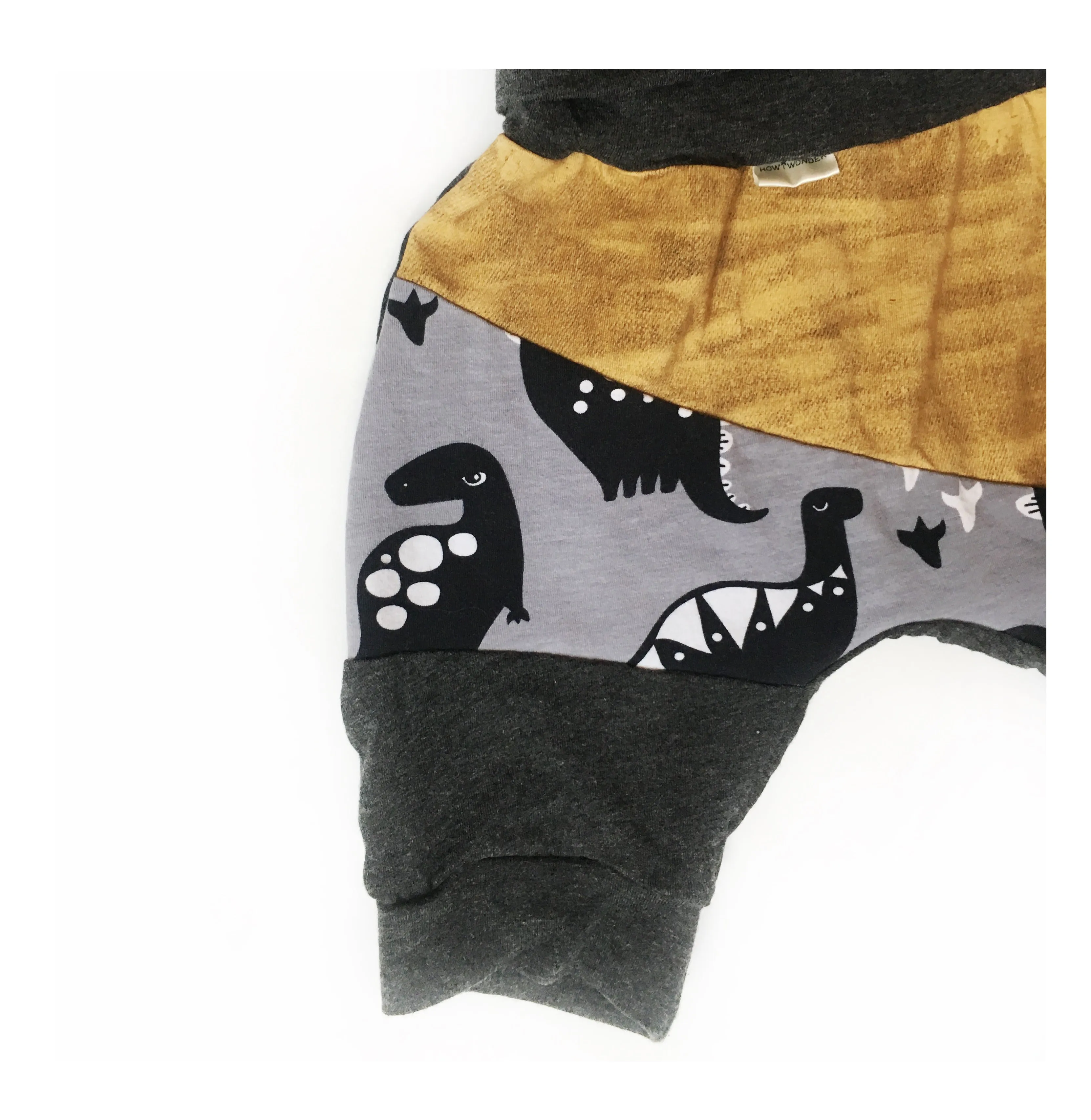 Dinosaur Harem Shorts, Grow-With-Me