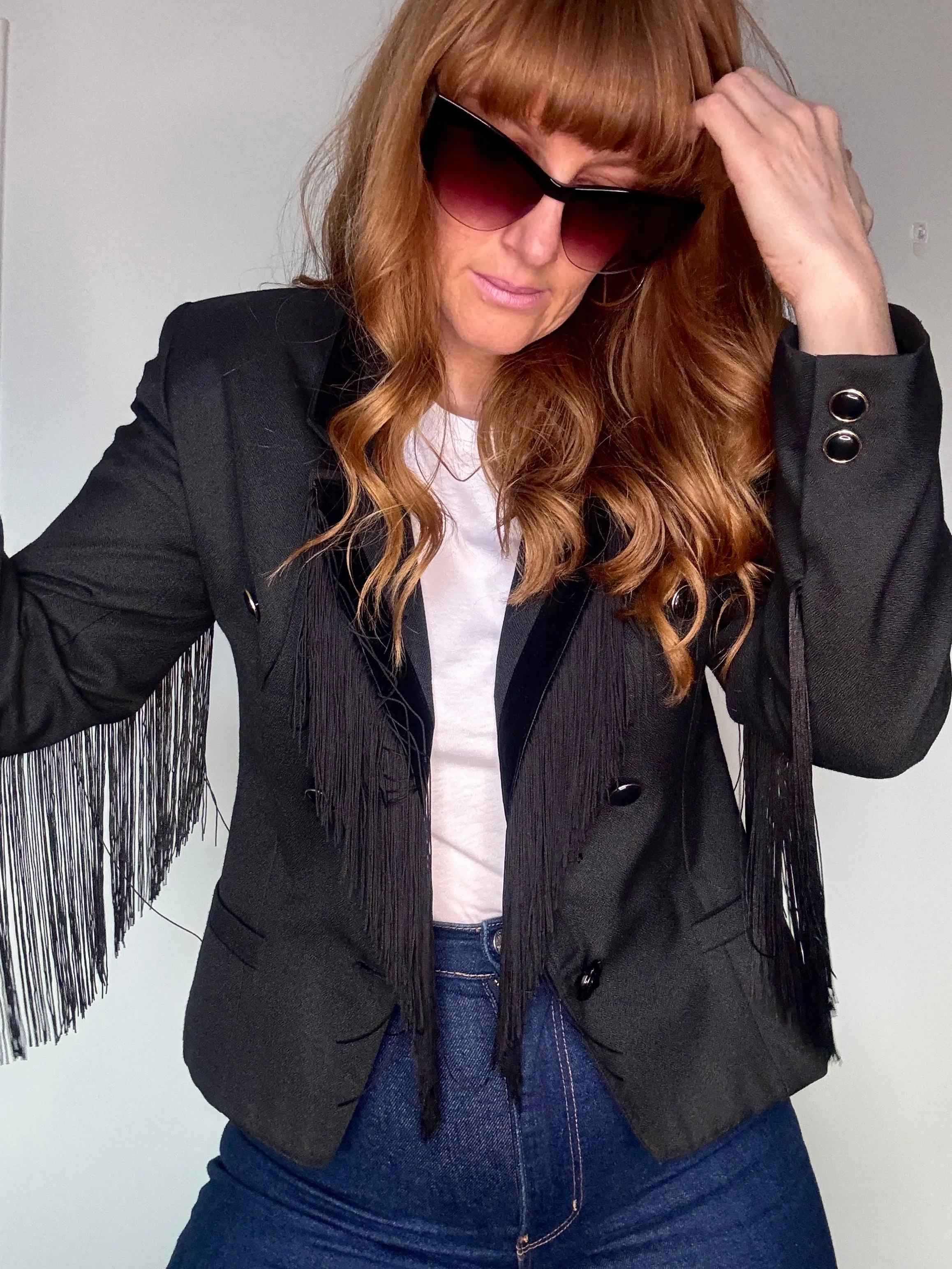 Dolly Blazer in Liquorice Twist