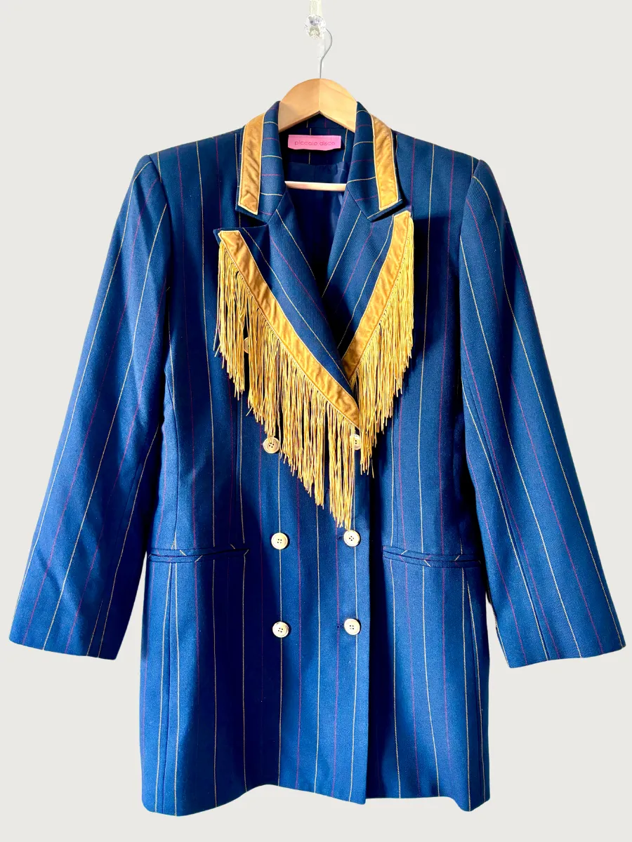 Dolly Blazer in Pinstripe Seltzer